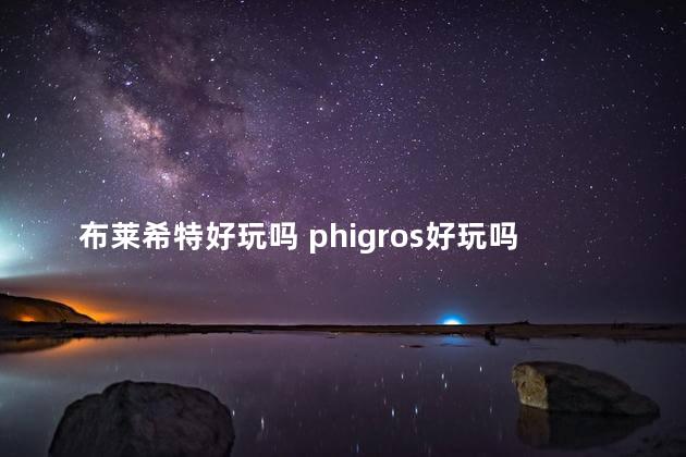 布莱希特好玩吗 phigros好玩吗